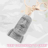 Moai Key Ring Easter Island Head 3D Figurine Key Chain Party Favor