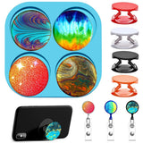 Mobile Phone Bracket Silicone Resin Molds Phone Stand Holder Crystal Epoxy