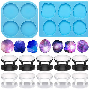 Mobile Phone Bracket Silicone Resin Molds Phone Stand Holder Crystal Epoxy