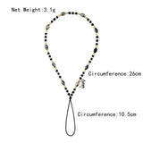 Smiley Beads Phone Case Crystal Chain Lanyard