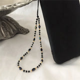 Smiley Beads Phone Case Crystal Chain Lanyard