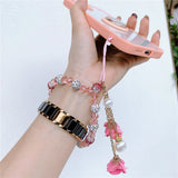 Mobile Phone Lanyard Short Hand Strap for Key Diamond Bracelet