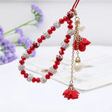Mobile Phone Lanyard Short Hand Strap for Key Diamond Bracelet