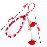 Mobile Phone Lanyard Short Hand Strap for Key Diamond Bracelet