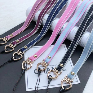 Heart Buckle Phone Lanyard Anti-lost Chain Hanging Neck Rope