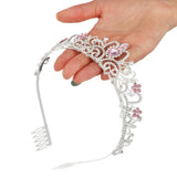 Pearl Headband Bling Tiaras for Girls Princess Crown