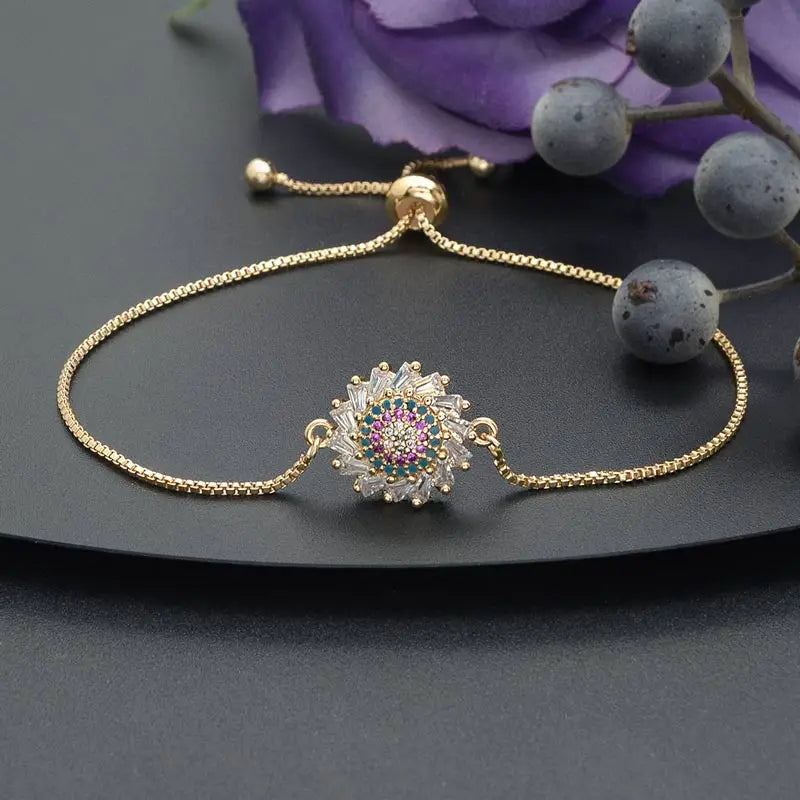 CZ Pave Bracelets Dubai Bridal Wedding Jewelry
