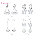 925 Silver Earrings Jewelry Sets for Women - Multiple Styles in One Set