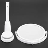 Bathroom Mirror Wall Suction Folding Arm Extend Round Bath Accessories