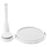 Bathroom Mirror Wall Suction Folding Arm Extend Round Bath Accessories