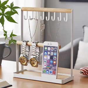 Modern Iron 2-Tier Sunglasses Display Stand Jewelry Display Showcase