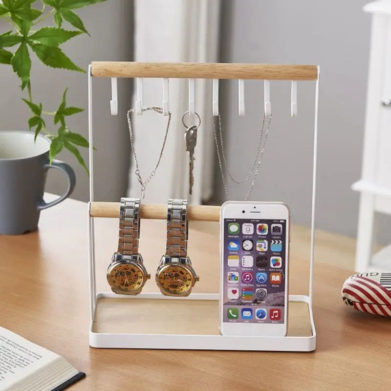 Modern Iron 2-Tier Sunglasses Display Stand Jewelry Display Showcase