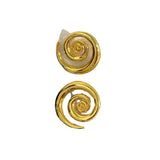 925 Silver Needle Geometric Stud Earrings High Brass Earrings