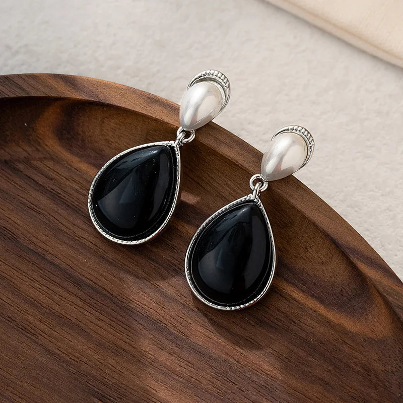 Vintage Teardrop Earrings 925 Silver Needle Hot Party Jewelry