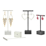 Modern Earrings Display Stand T Bar Rack Tower Metal Earring Organizer