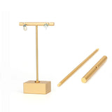 Modern Earrings Display Stand T Bar Rack Tower Metal Earring Organizer