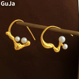 Irregular Pearl Earrings for Women
