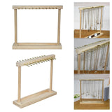Modern Jewelry Organizer Display Stand Wood Necklace Hanging Countertop Rack