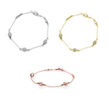 Modern Love Pods Bracelet Clear CZ 925 Sterling Silver Jewelry