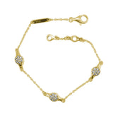 Modern Love Pods Bracelet Clear CZ 925 Sterling Silver Jewelry