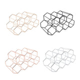 Metal Honeycomb Wine Rack Beehive Tabletop Wine Holder Display