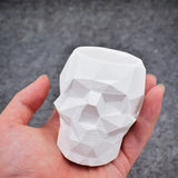 Resin Skull Head Flower Pot Mold Halloween Christmas