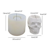 Resin Skull Shaped Flower Pot Mold Planter Geometric Concrete Pen Holder