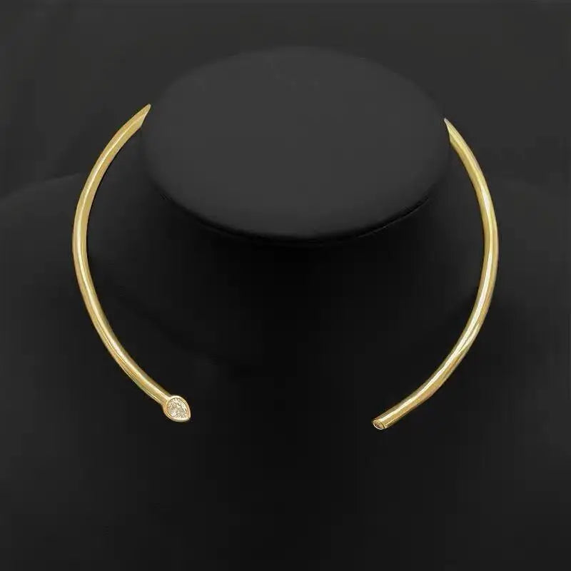 Rhinestone Choker Collar Necklace Women Lady Accessories Zk35