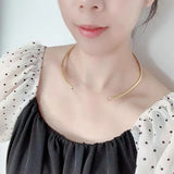 Rhinestone Choker Collar Necklace Women Lady Accessories Zk35