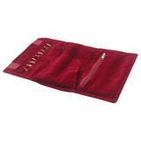 Modern Velvet Jewelry Organizer Roll for Necklaces Earrings
