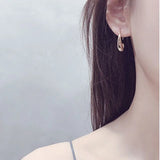 C Shaped Hoops Ear Piercing Female Jewelry