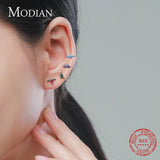 925 Silver Golden Tiny Dinosaur Earrings Studs for Women Kids