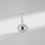 925 Silver Zirconia Eyes Pendant for DIY Jewelry - Women