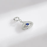 925 Silver Zirconia Eyes Pendant for DIY Jewelry - Women