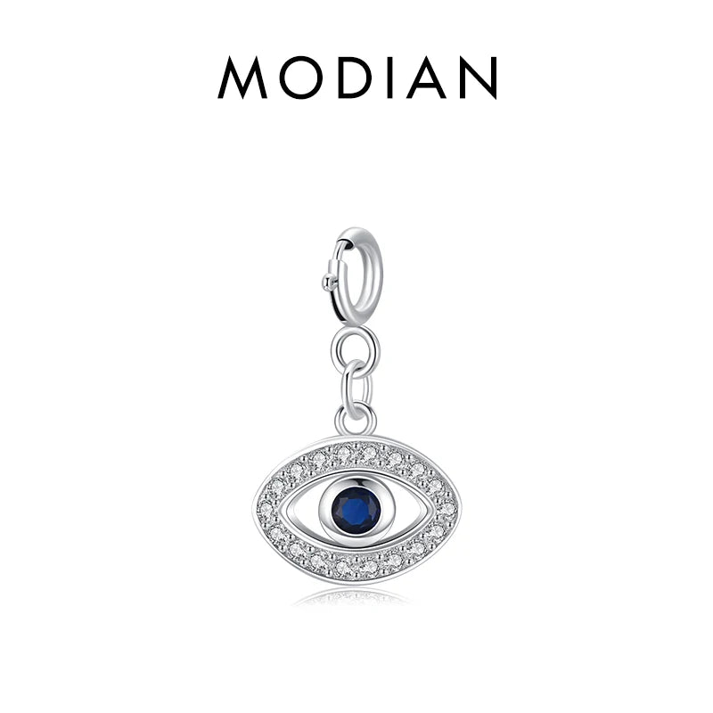 925 Silver Zirconia Eyes Pendant for DIY Jewelry - Women