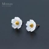 925 Silver Floral Stud Earrings for Women