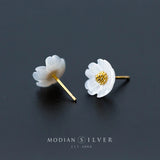 925 Silver Floral Stud Earrings for Women