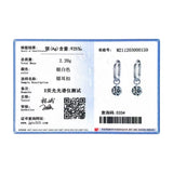 925 Silver Circle CZ Hoop Earrings Wedding Jewelry