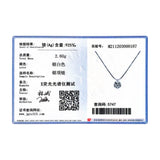 925 Silver Clear CZ Choker Necklace Pendant Chain Women Party Jewelry
