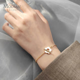 925 Silver Beads Geometric Bracelet for Women