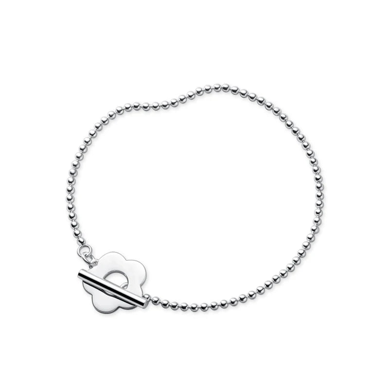 925 Silver Beads Geometric Bracelet for Women
