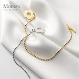 925 Silver Beads Geometric Bracelet for Women
