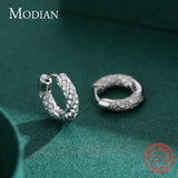 925 Silver Zirconia Hoop Earrings Wedding Jewelry
