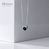 925 Sterling Silver Enamel Rose Pendant Necklace