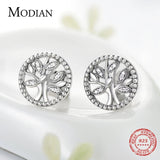 925 Sterling Silver Tree Of Life Stud Earrings For Women