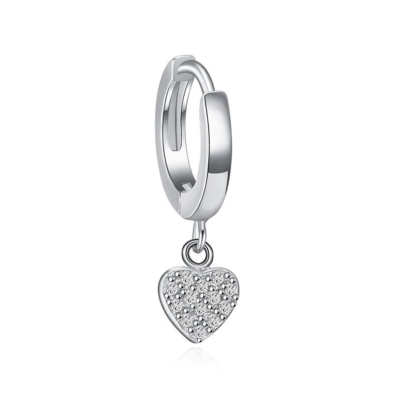 925 Sterling Silver Punk Ear Cuff Clip Earrings On Cartilage Charm