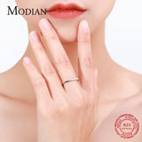 925 Sterling Silver Square Finger Ring For Women Wedding Jewelry
