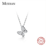 925 Silver Zircon Butterfly Mini Pendant for Women