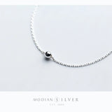 Minimalist Beads Chain Bracelet 925 Silver Jewelry for Women