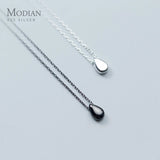 925 Silver Water Drop Necklace Fine Jewelry